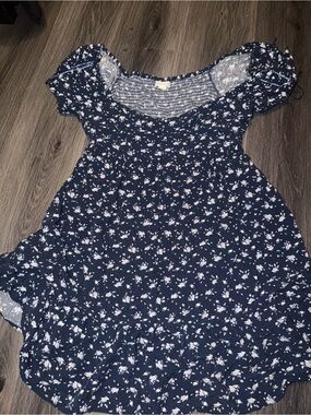 Aeropostale Navy Blue Floral Mini Dress
